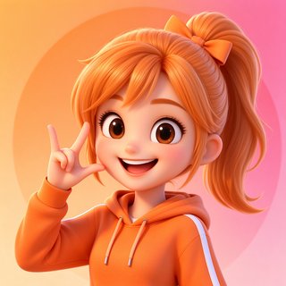 元气少女人设念念的Q版头像